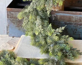 Modern Christmas Garland-Soft Touch Winter Garland-Thick Garland for Mantle-Realistic Garland-Christmas Garland for Door-Outdoor Garland