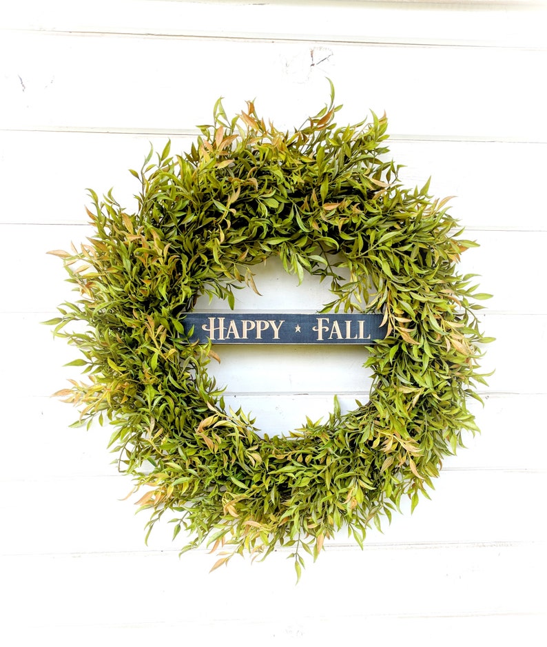 Fall Wreath-Greenery Wreath-Fixer Upper-Farmhouse Decor-Fall Door Wreath-Autumn Wreath-Door Sign-Wreaths-Housewarming Gift-Door Decor-Gifts