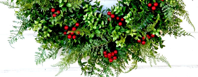 Summer Door Wreath-BOXWOOD Wreath-Summer Wreaths-Winter Door Wreath-Outdoor Wreath-Christmas Wreath-Weatherproof Wreath-Holiday Decor-Gifts