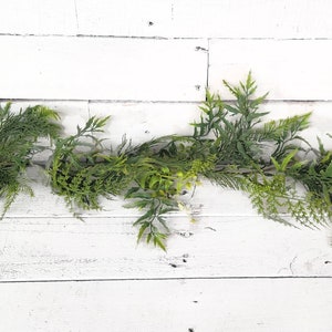 Summer Garland-Fern Greenery-Wedding Decor-Arbor Decor-Mantel Decor-Spring Garland-FERN Garland-Garlands-Boho Décor-Wedding Tablescaper image 5