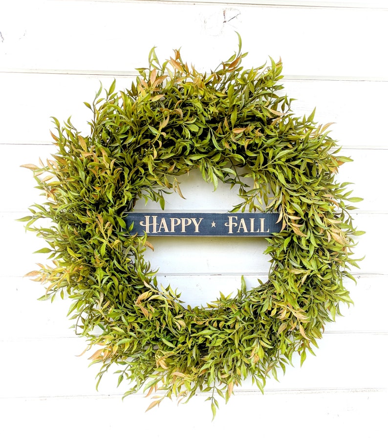 Fall Wreath-Greenery Wreath-Fixer Upper-Farmhouse Decor-Fall Door Wreath-Autumn Wreath-Door Sign-Wreaths-Housewarming Gift-Door Decor-Gifts