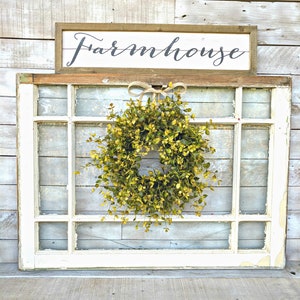 MINI Window Wreath-Greenery Wreath-Farmhouse Wreath-Small Wreath-AUTUMN BOG-Small Wreath-Summer Wreath-Fall Wreath-Centerpiece-Chair Wreath