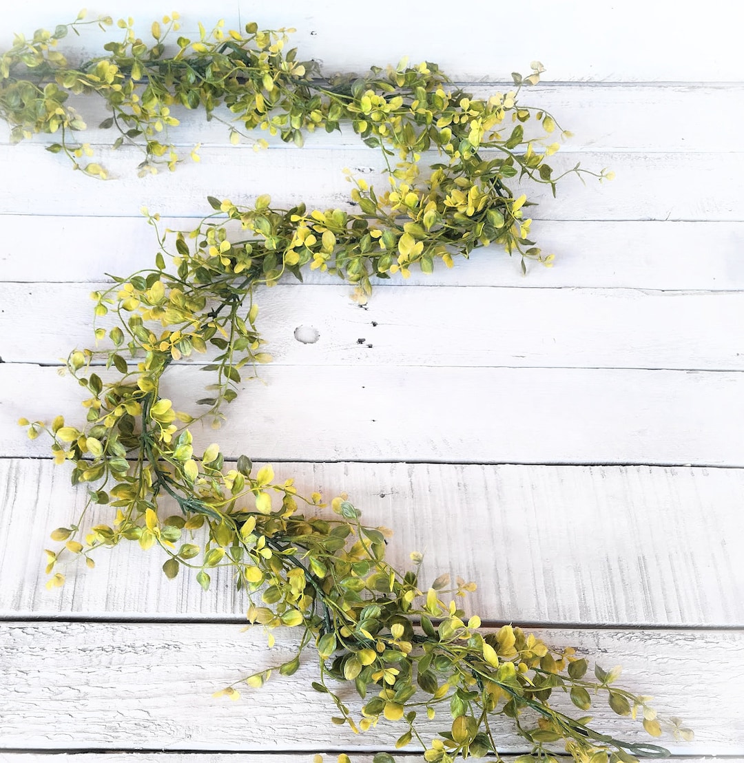 Summer Greenery Garland for Everyday Decor-fireplace Mantle Garlands ...