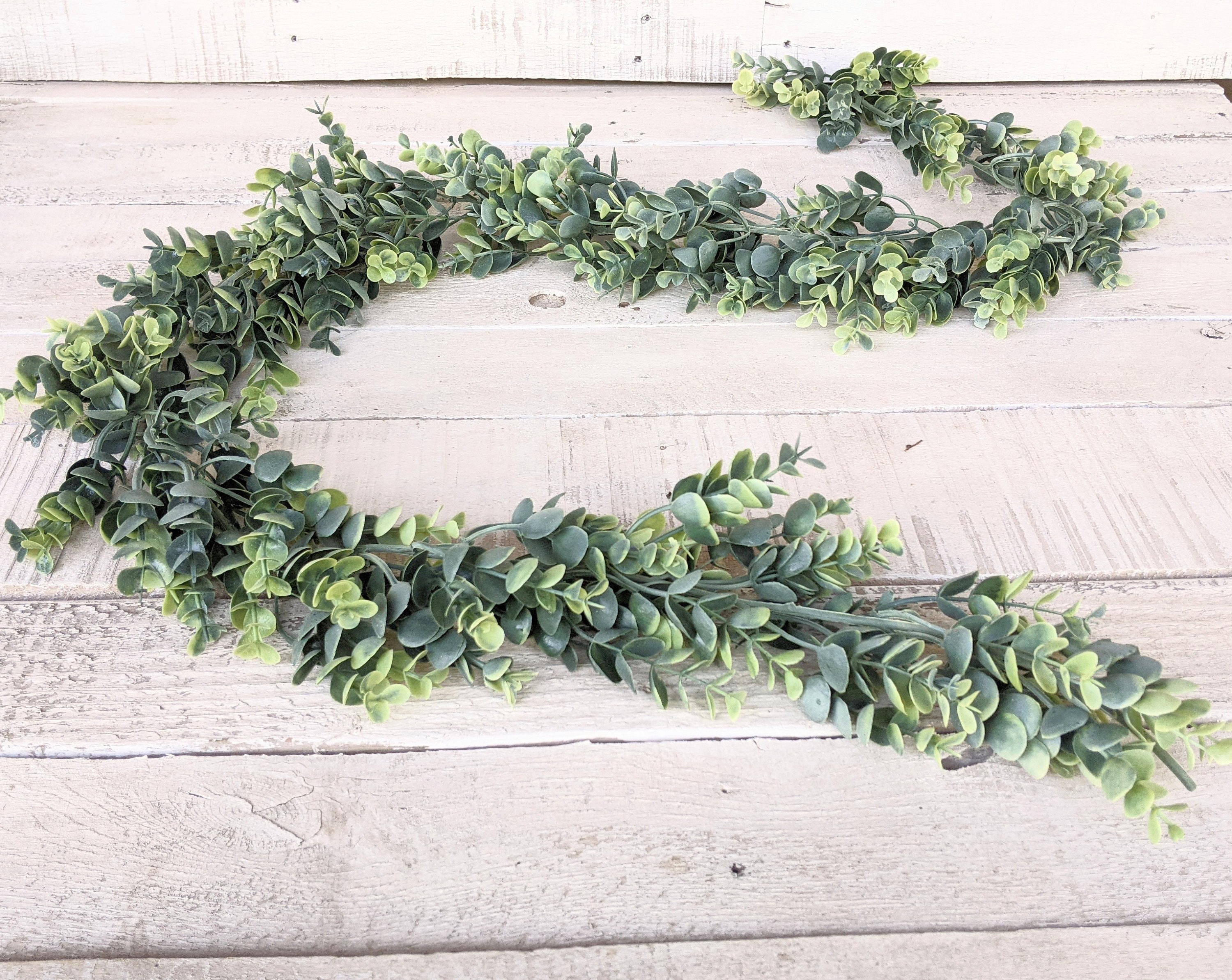 Frosted Eucalyptus Garland-Eucalyptus-Farmhouse Décor-Greenery-Spring…