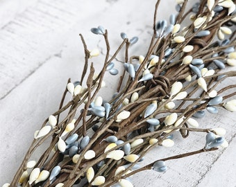 GRAY & CREAM Garland-Gray Table Runner-Spring Mantel Garland-Garland for Mantel-Spring Home Decor-Wreath Supplies-DIY Wreath-Crafts