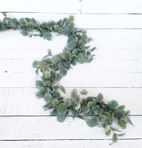 Green Leaf Garland-modern Farmhouse Home Decor-garlands-mantel - Etsy