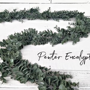 Antique Winter Wedding Greenery Garland Table Decor-6 Greenery Garlands-Wedding Garland-Modern Farmhouse-Boho Wedding Tablescapes image 5