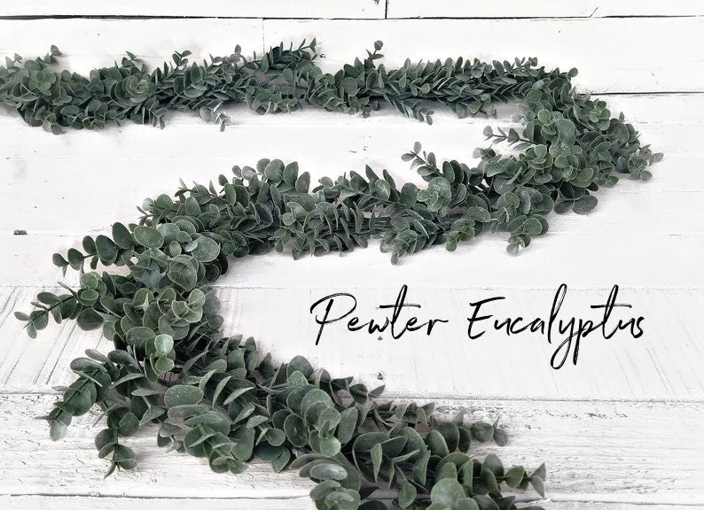 Antique Winter Wedding Greenery Garland Table Decor-6 Greenery Garlands-Wedding Garland-Modern Farmhouse-Boho Wedding Tablescapes image 5