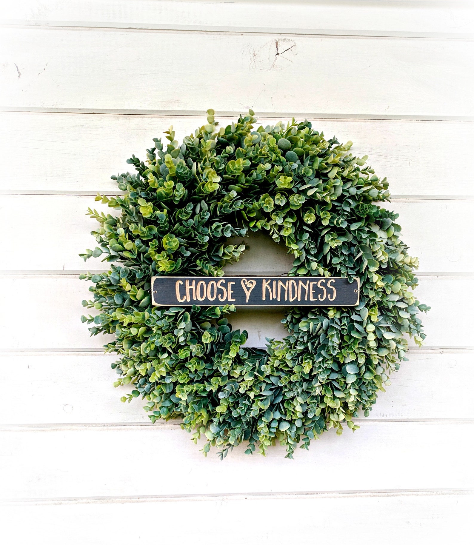 Inspirational Home Decorchoose Kindnessfrosted EUCALYPTUS Etsy