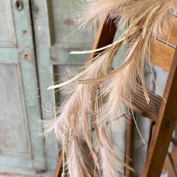 Pampas Grass Garland-Boho Garland Decor-Boho Living Room Decor-Fall Garland Decor-Boho Wedding Decorations-Fall Home Decor-Fall Table Runner