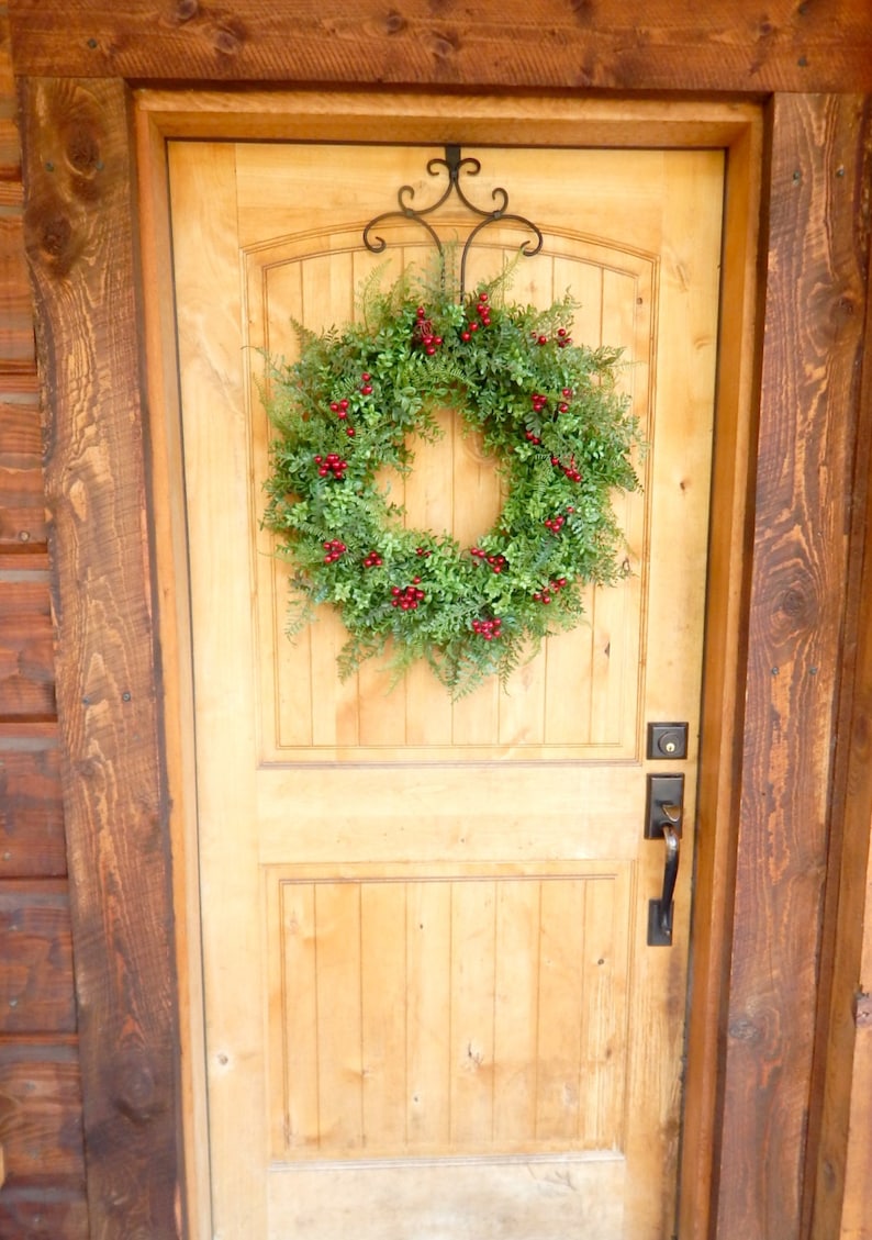Summer Door Wreath-BOXWOOD Wreath-Summer Wreaths-Winter Door Wreath-Outdoor Wreath-Christmas Wreath-Weatherproof Wreath-Holiday Decor-Gifts