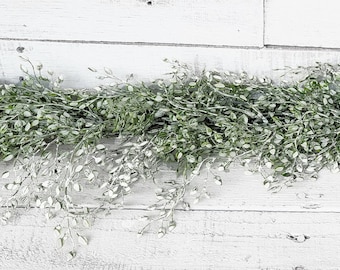 Wedding Decor-Tablescape-Winter Garland-FROSTED WHITE LUNA-Cottage Décor-Greenery-Wedding Garland-Wedding Décor-Wedding Table Runner-Arbor