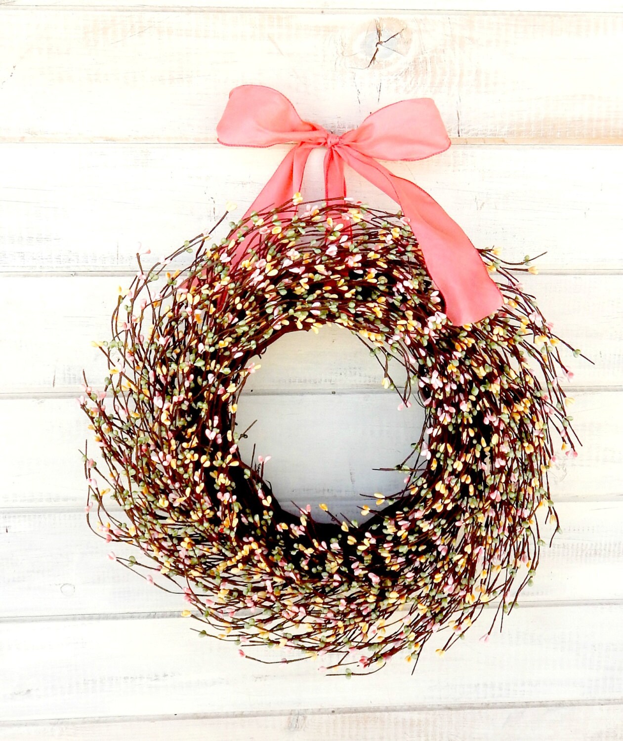 Couronne de Printemps-Porte Printemps Couronne-Décoration La Maison Printemps-Couronne Pâques-Décor 