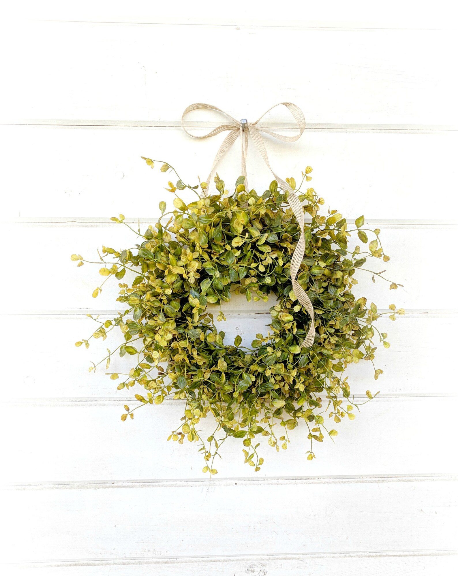 MINI Window Wreathgreenery Wreathfarmhouse Wreathsmall Etsy