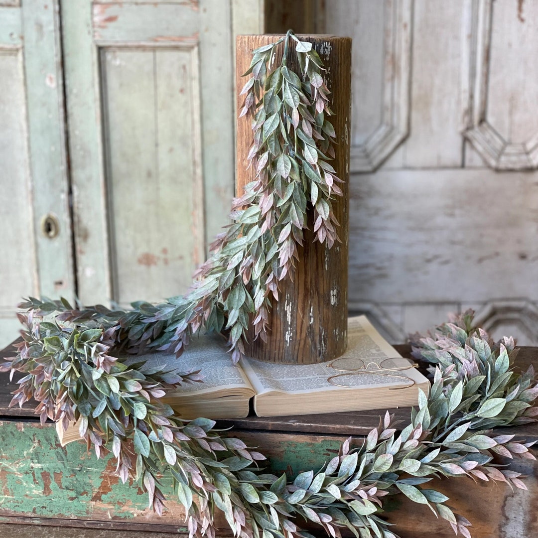 Faux Greenery Garlandmantle Garland Decormodern Farmhouse Garland