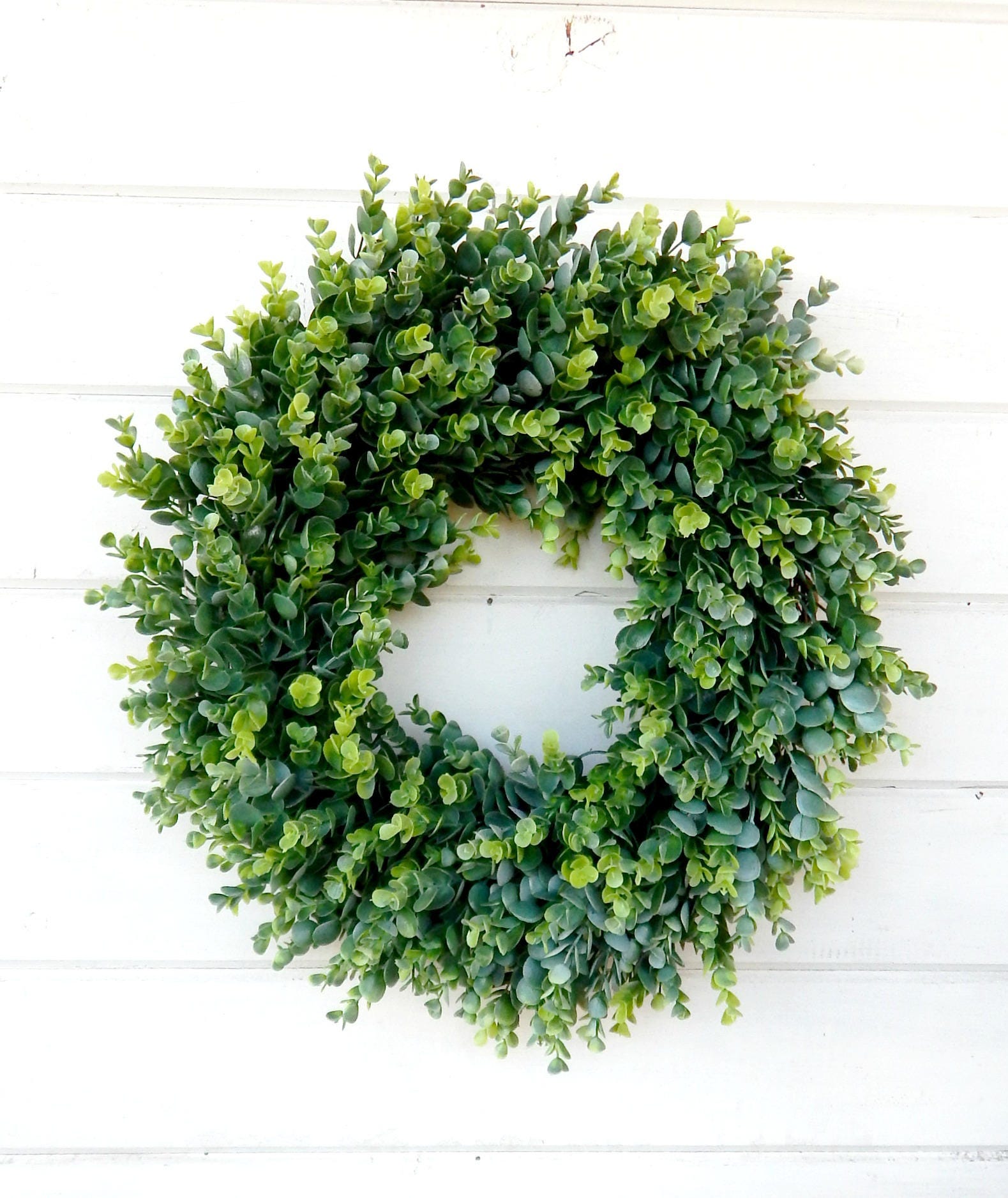 Décoration de Ferme-Couronne d'eucalyptus-Couronne Porte-Couronne Printemps-Couronne d'été-Couronne 