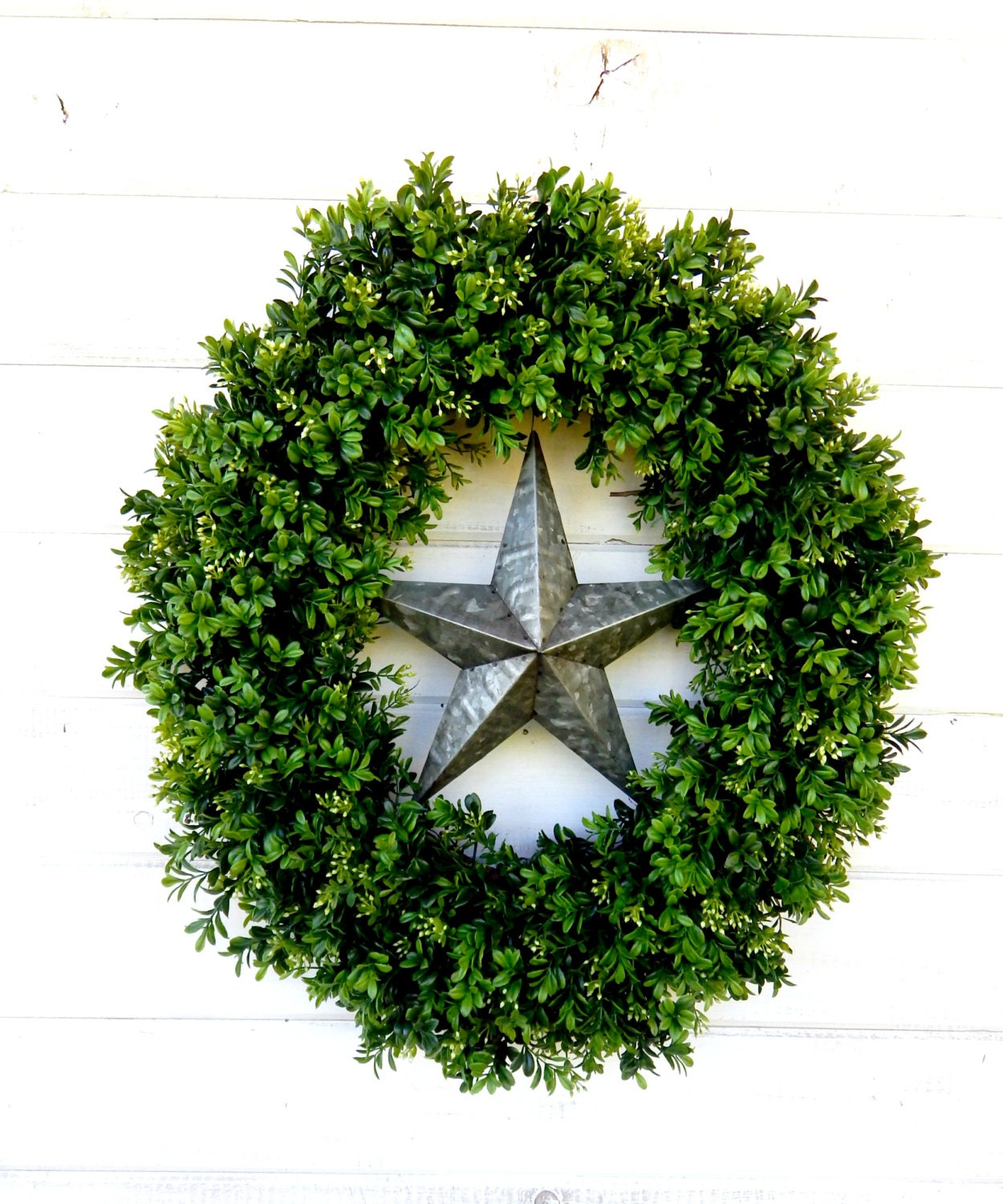 WildRidge Design | Handmade | Farmhouse Wreath | Artificial Antique White  Wreath Custom Size | Scented Wreaths | Year Round Wreath | Fall Door and