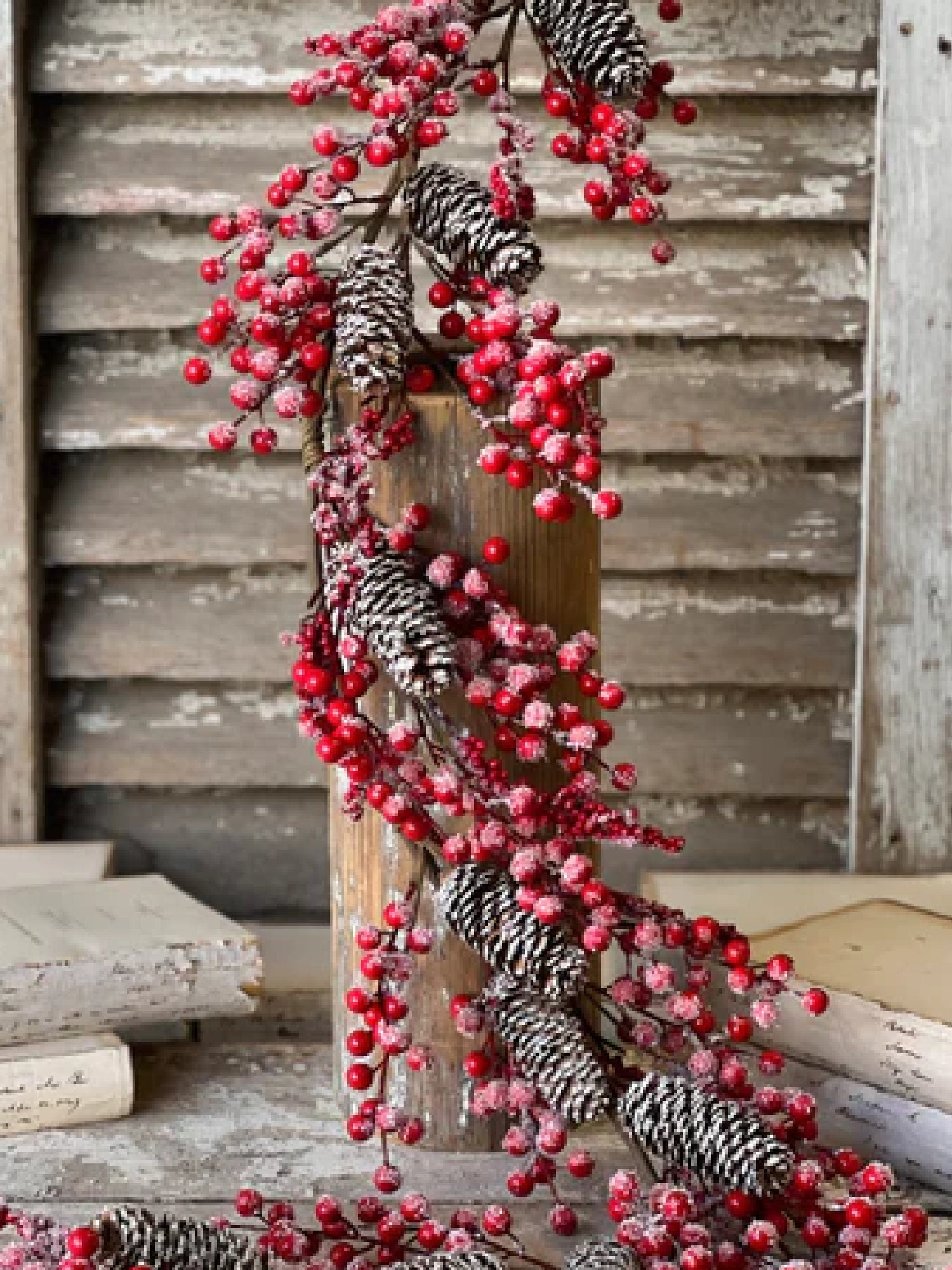 Holiday Garland-red Berry Garland-holiday Mantel Decor-christmas Table  Runner-valentine's Day-winter Garland-holiday Decor-red Table Garland 