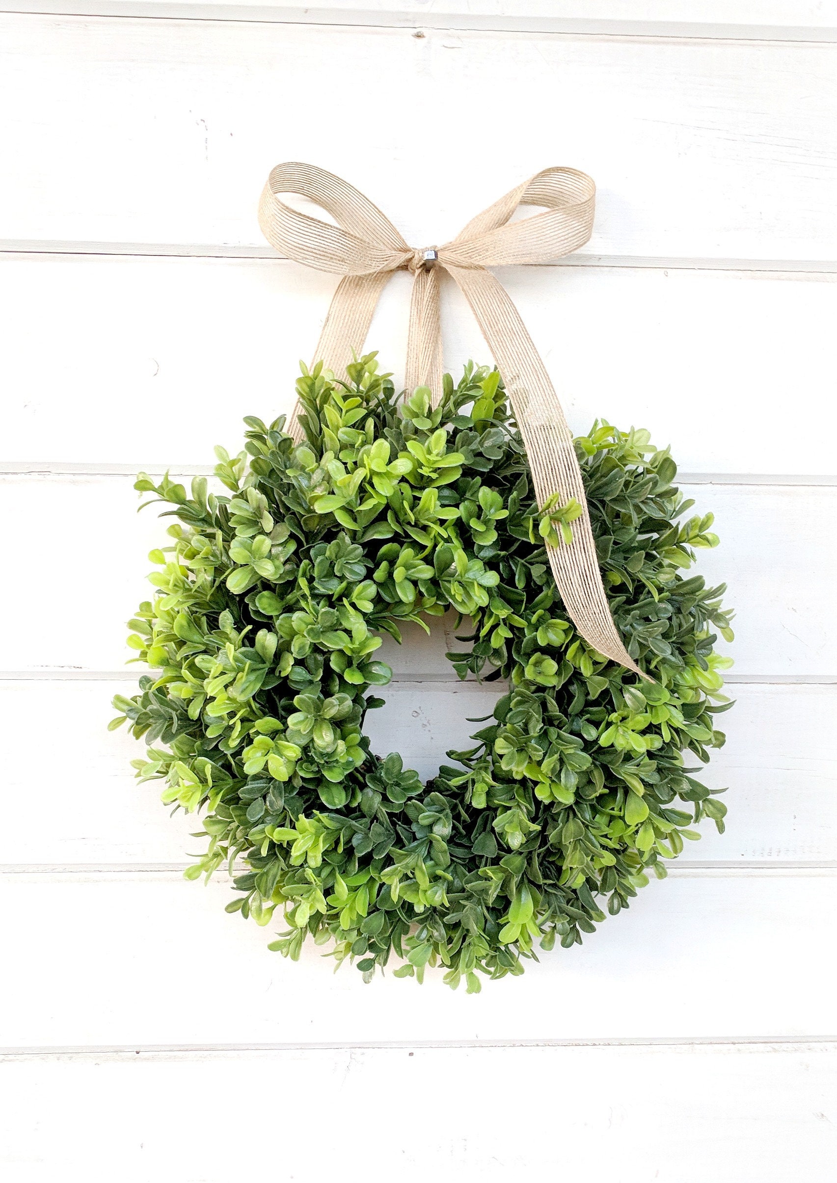5. Festive Flourish: Mini Preserved Boxwood Wreath For All Occasions