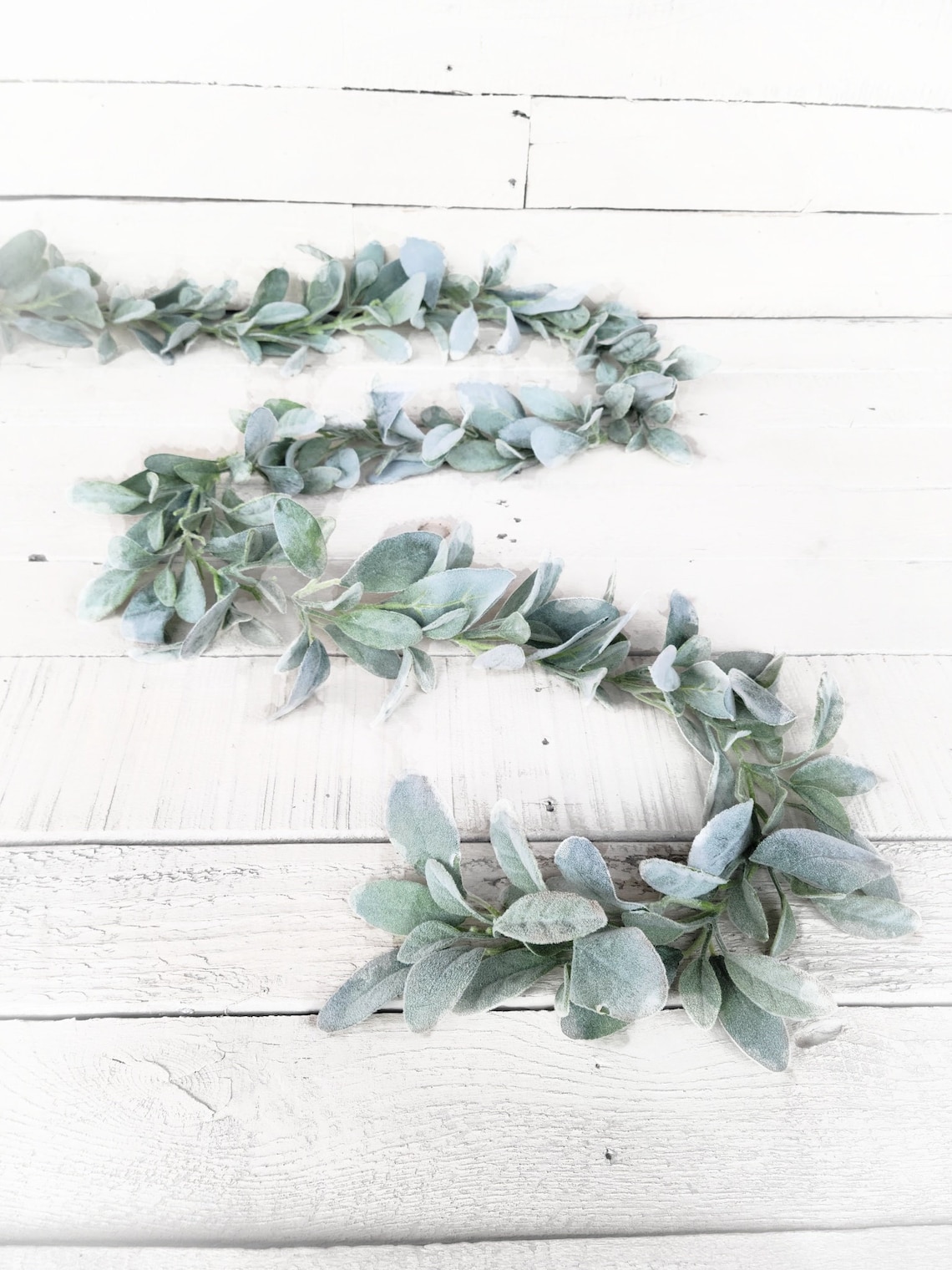 Lambs Ear Garlandmodern Farmhouse Etsy