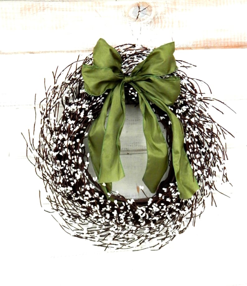 Summer Wreath-Fall Wreath-Door Wreath-Farmhouse Wreath-Winter Wreath-Weddings-Christmas Gift-WHITE Wreath-Housewarming Gifts-Wedding Gift