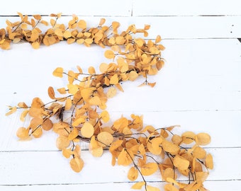 Fall Garland-Mustard Penny Leaf Garland-Modern Fall Home Decor-Autumn Garlands-Thanksgiving Table Decor-Fall Table Runner-Fall Wedding Decor