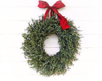 Farmhouse Christmas-Winter Wreath-Christmas Wreath-Greenery Wreath-Outdoor Wreath-Gift for Mom-Holiday Wreath-Holiday Home-Gift for MIL