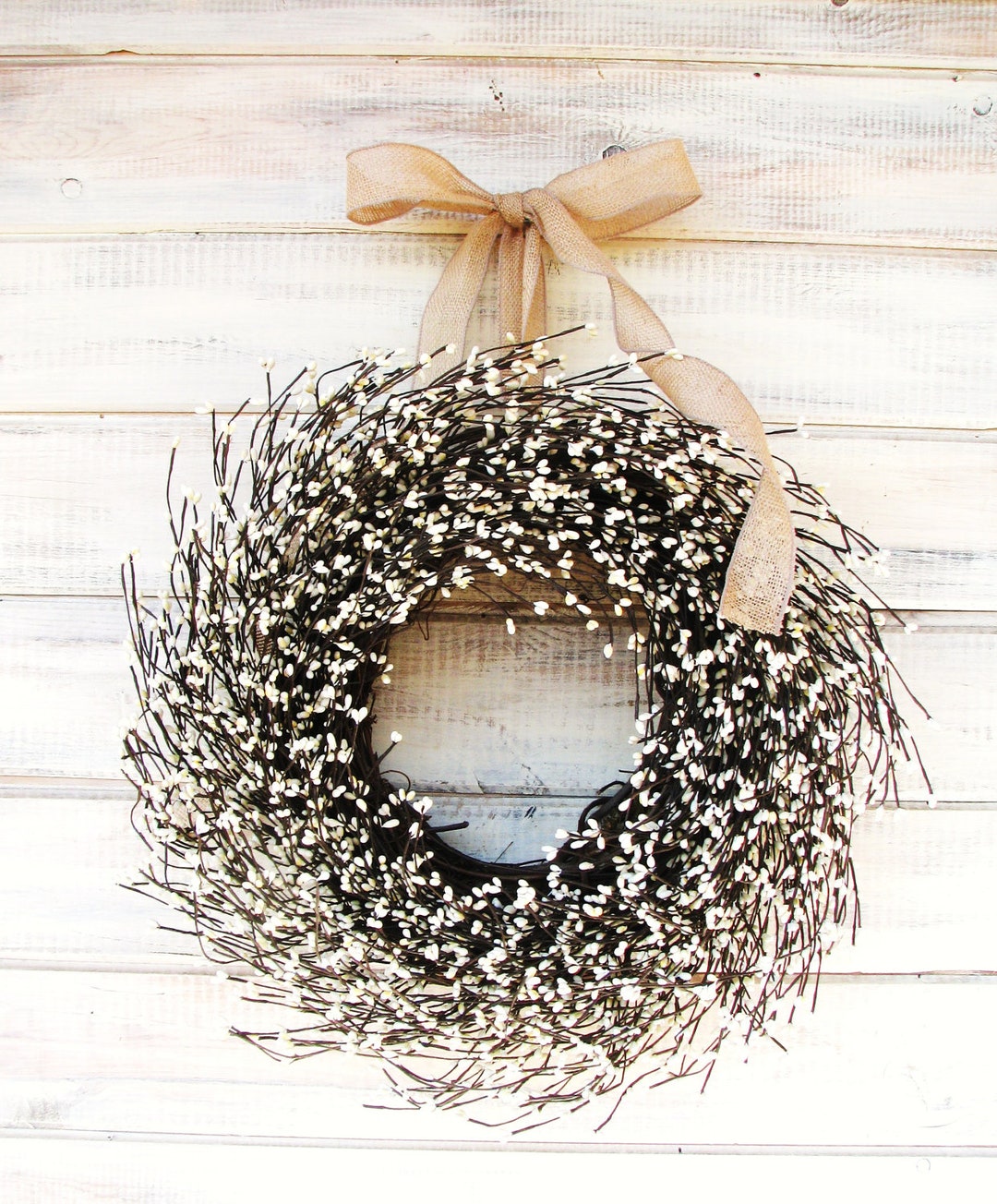 Modern Farmhouse Wreath-cream Wreath-spring Wreath-summer