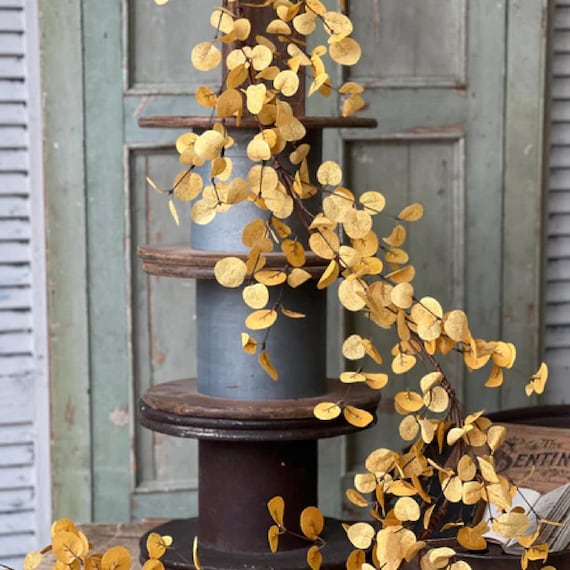 Thanksgiving Table Decor-Fall Home Decor-Modern Fall Farmhouse-Mustard Garland-Rustic Table Decor-Thanksgiving Table Runner-Fall Wedding