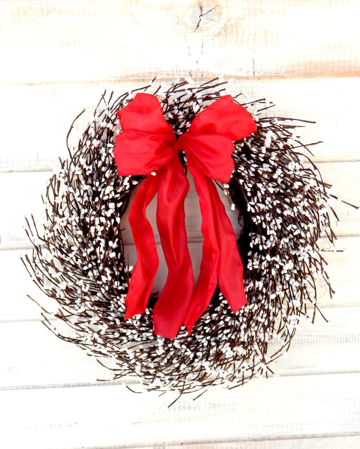 Christmas WreathWhite WreathFront Door WreathModern Farmhouse Home