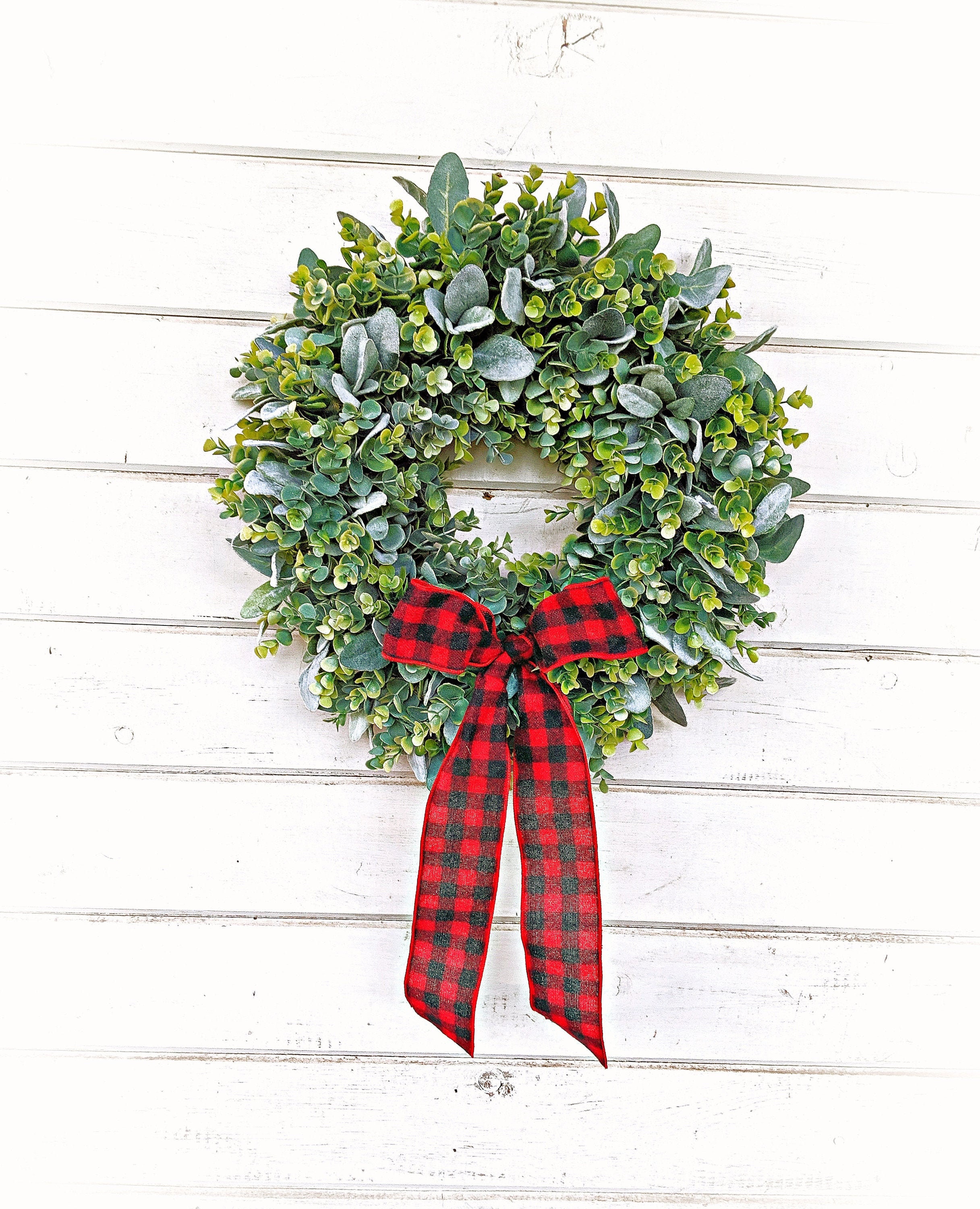 Christmas Wreath-Rustic Farmhouse Decor-Farmhouse Christmas-Frosted