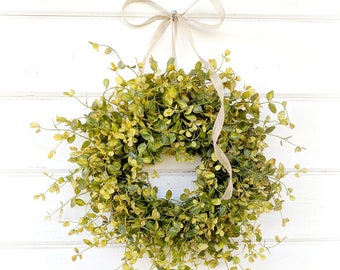 GIFT,Small Wreath,Home Decor-6" or 8" Faux Greenery Bog Wreath-WildRidge Design, Gifts READY to SHIP-Modern Farmhouse/Cottage-Housewarming