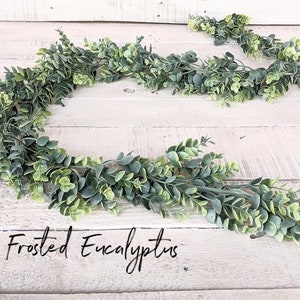 Antique Winter Wedding Greenery Garland Table Decor-6 Greenery Garlands-Wedding Garland-Modern Farmhouse-Boho Wedding Tablescapes image 4