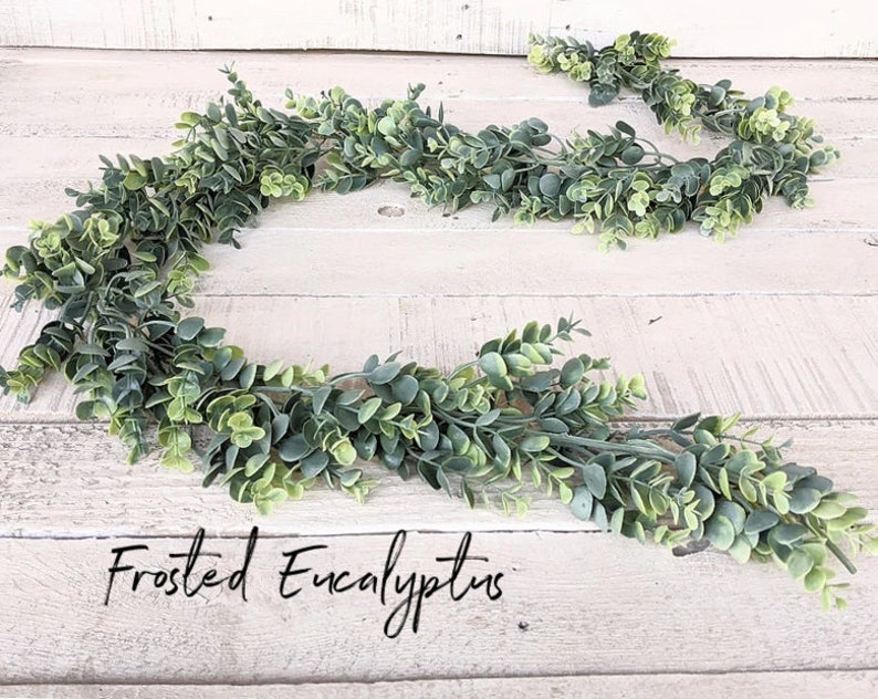 Antique Winter Wedding Greenery Garland Table Decor-6 Greenery Garlands-Wedding Garland-Modern Farmhouse-Boho Wedding Tablescapes image 4