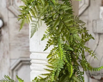 Fern Garland-Spring Greenery for Mantle-Wedding Greenery-Summer Garland-Wedding Garland for Tables-Archway Greenery-Wedding Table-Tablescape
