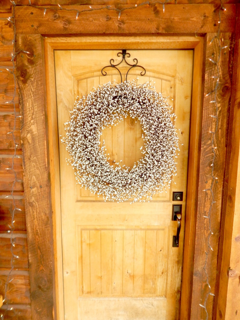 LARGE White Wreathfireplace Mantle Wreath Farmhouse Home Etsy