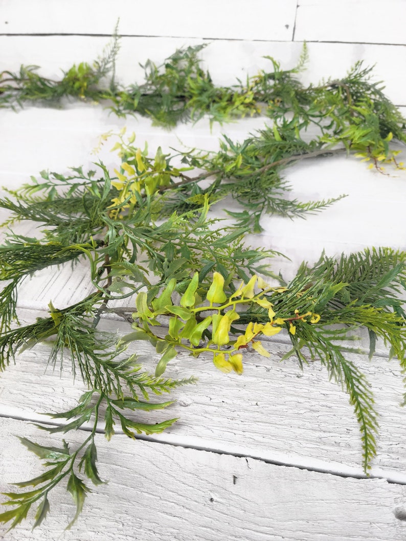 Summer Garland-Fern Greenery-Wedding Decor-Arbor Decor-Mantel Decor-Spring Garland-FERN Garland-Garlands-Boho Décor-Wedding Tablescaper image 2