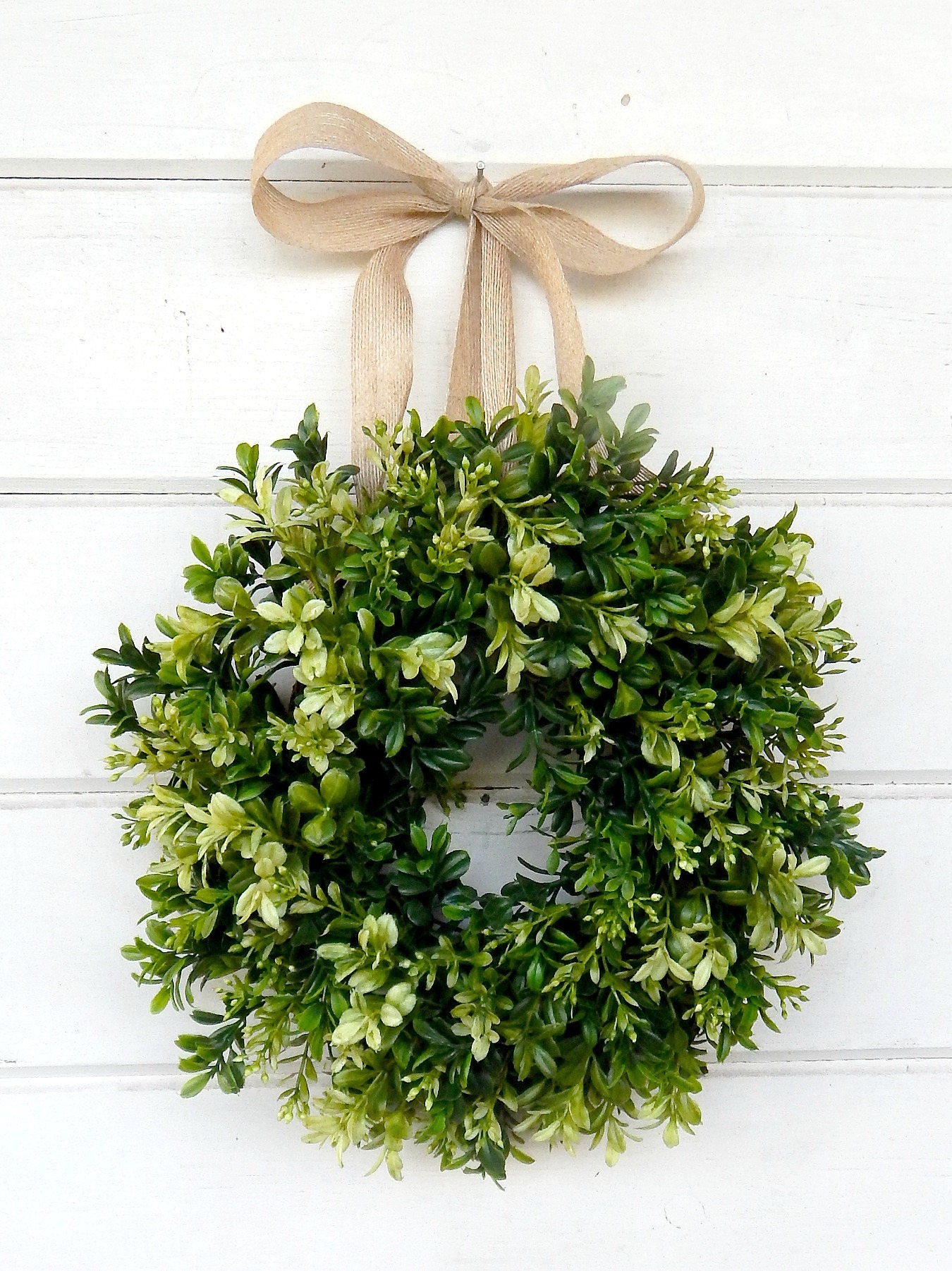 Mini Boxwood Wreath-mini Window Wreath-spring BOXWOOD Wreath-farmhouse  Décor-door Wreath-home Décor-housewarming Gift-small Wreath-gifts