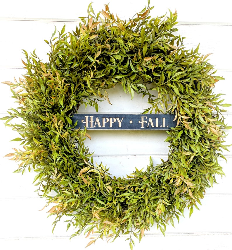 Fall Wreath-Greenery Wreath-Fixer Upper-Farmhouse Decor-Fall Door Wreath-Autumn Wreath-Door Sign-Wreaths-Housewarming Gift-Door Decor-Gifts