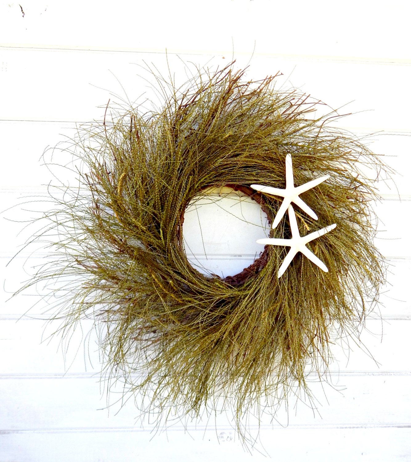 Beach Wreath-Nautical Wreath-Beach Decor-Grass Wreath-Twig Wreath