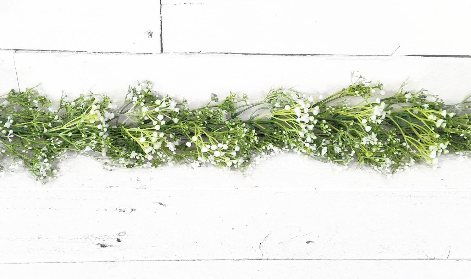 Fully Baby Breath Greenery Wedding Flower Garland, Baby Shower