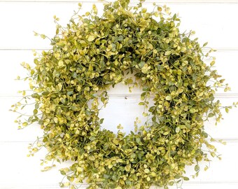 Modern Wreath-Summer Door Wreath-BOG-Modern Farmhouse Decor-Outdoor Wreath-Boho Home-Minimalistic Home Decor-Neutral Home Decor-Gift for Mom