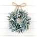 MINI Lambs Ear Wreath-Small Wreath-LAMBS EAR Wreath-Window Wreath-Small Wreath-Country Cottage Wreath-Wall Hanging-Greenery Wreath-Gifts 