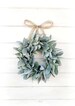 Mini Lambs Ear Wreath-Mini Window Wreath-Lambs Ear Wreath-Small Wreath-Winter Wreath-Spring Wreath-Wall Decor-Home Decor-Housewarming Gift 