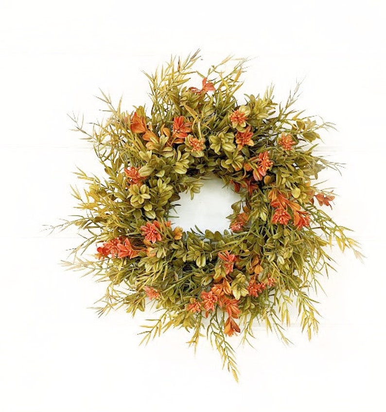 Fall Farmhousemini Wreathsmall Wreathfall Wreathmodern Etsy