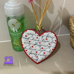 Reusable Heart Face Pads - ITH Machine Embroidery Design