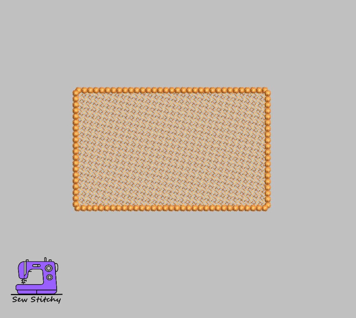 Rectangle Label Designs - 6 Different Designs - Machine Embroidery - Etsy