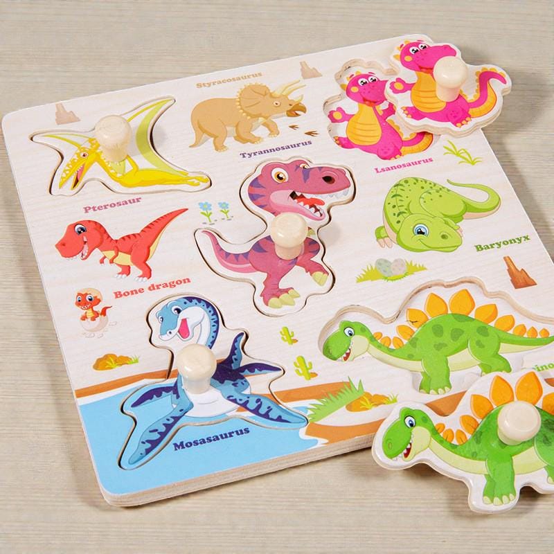 Wooden Educational Puzzle Board Set – Montessori Learning Toys for ...