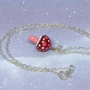Mushroom Necklace, Fungi Necklace, Mushroom Jewelry, Charm Necklace, Handmade, Polymer Clay, Mushroom, Mushrooms, Fungi, Fungi Jewelry