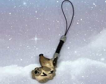 Hyena Keychain, Striped Hyena, Hyena Accessories, Handmade, Polymer Clay